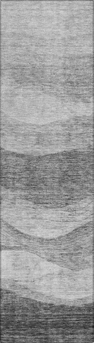 Piper Looms Chantille Swirls ACN1141 Gray Machine Washable Area Rug Runner Main Image