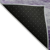 Piper Looms Chantille Swirls ACN1141 Lavender Machine Washable Area Rug Backing Image