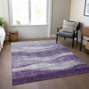 Piper Looms Chantille Swirls ACN1141 Lavender Machine Washable Area Rug Lifestyle Image Feature