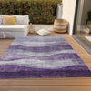 Piper Looms Chantille Swirls ACN1141 Lavender Machine Washable Area Rug Outdoor Lifestyle Image Feature