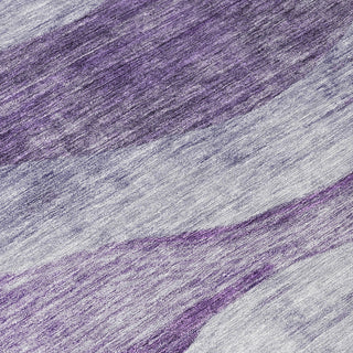 Piper Looms Chantille Swirls ACN1141 Lavender Machine Washable Area Rug Swatch Image