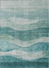 Piper Looms Chantille Swirls ACN1141 Seafoam Machine Washable Area Rug main image