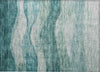 Piper Looms Chantille Swirls ACN1141 Seafoam Machine Washable Area Rug Scatter Main Image