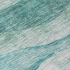 Piper Looms Chantille Swirls ACN1141 Seafoam Machine Washable Area Rug Swatch Image