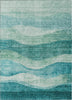 Piper Looms Chantille Swirls ACN1141 Teal Machine Washable Area Rug main image