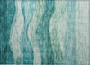 Piper Looms Chantille Swirls ACN1141 Teal Machine Washable Area Rug Scatter Main Image