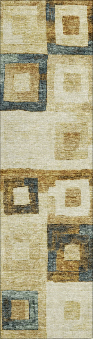 Piper Looms Chantille Geometric ACN1142 Beige Machine Washable Area Rug Runner Main Image
