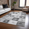 Piper Looms Chantille Geometric ACN1142 Gray Machine Washable Area Rug Lifestyle Image Feature