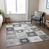 Piper Looms Chantille Geometric ACN1142 Gray Machine Washable Area Rug Lifestyle Image Feature