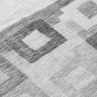 Piper Looms Chantille Geometric ACN1142 Gray Machine Washable Area Rug Swatch Image