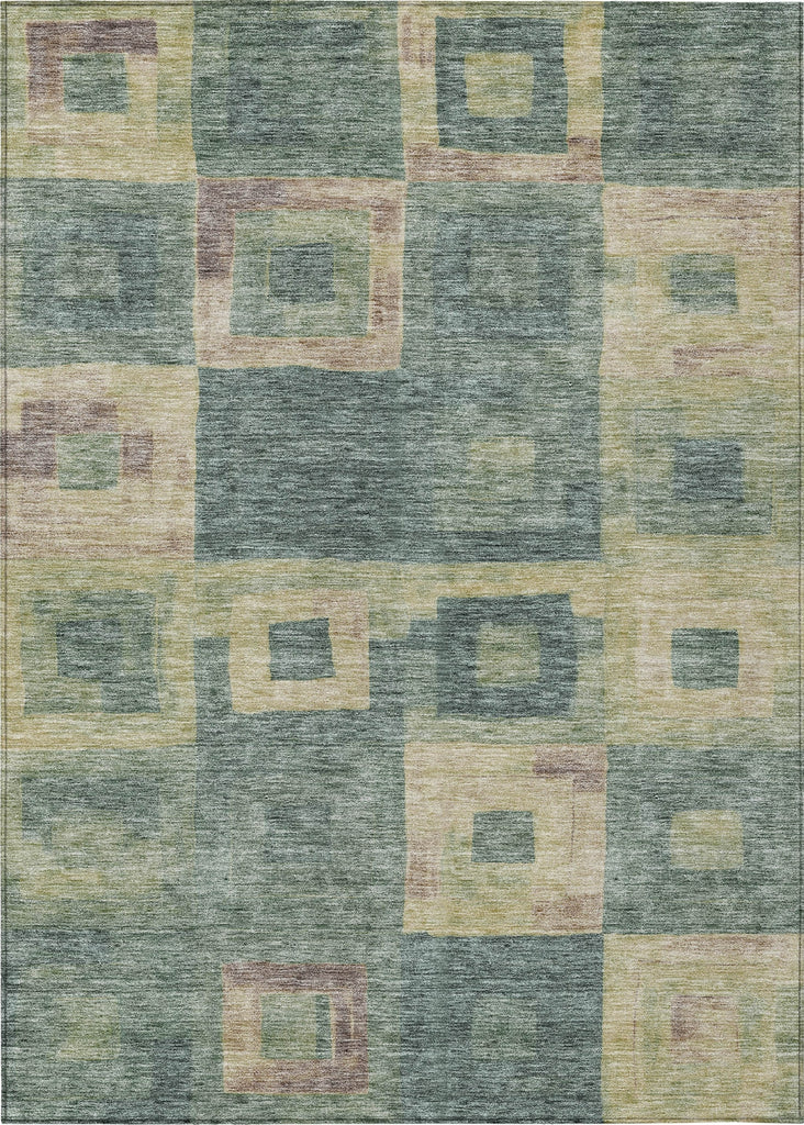 Piper Looms Chantille Geometric ACN1142 Sage Machine Washable Area Rug main image