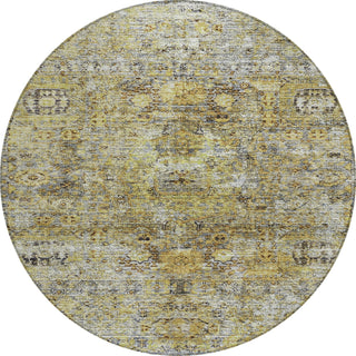 Piper Looms Chantille Global ACN1143 Aloe Machine Washable Area Rug Round Main Image