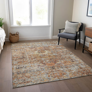 Piper Looms Chantille Global ACN1143 Coral Machine Washable Area Rug Lifestyle Image Feature