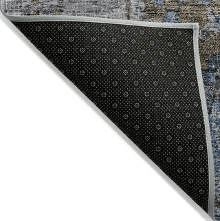 Piper Looms Chantille Global ACN1144 Blue Machine Washable Area Rug Backing Image