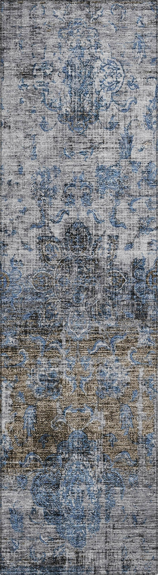 Piper Looms Chantille Global ACN1144 Blue Machine Washable Area Rug Runner Main Image