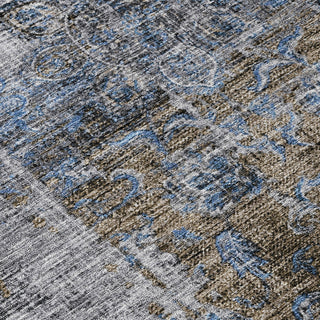 Piper Looms Chantille Global ACN1144 Blue Machine Washable Area Rug Swatch Image