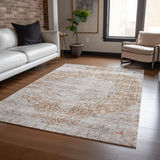 Piper Looms Chantille Global ACN1144 Copper Machine Washable Area Rug Lifestyle Image Feature