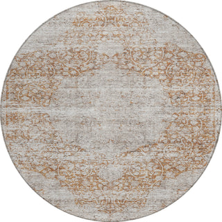 Piper Looms Chantille Global ACN1144 Copper Machine Washable Area Rug Round Main Image