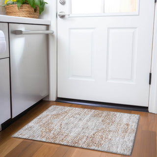 Piper Looms Chantille Global ACN1144 Copper Machine Washable Area Rug Scatter Lifestyle Image Feature
