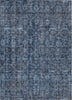 Piper Looms Chantille Damask ACN1145 Blue Machine Washable Area Rug main image
