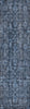 Piper Looms Chantille Damask ACN1145 Blue Machine Washable Area Rug Runner Main Image