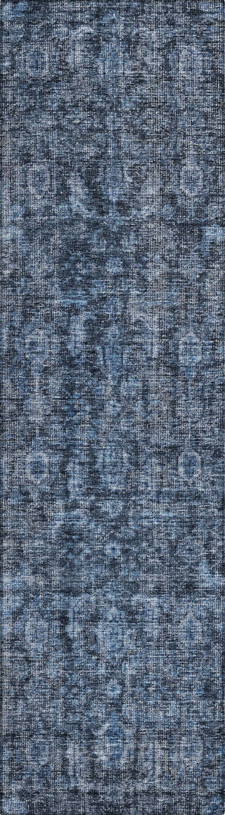 Piper Looms Chantille Damask ACN1145 Blue Machine Washable Area Rug Runner Main Image