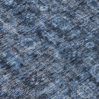 Piper Looms Chantille Damask ACN1145 Blue Machine Washable Area Rug Swatch Image