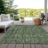 Piper Looms Chantille Damask ACN1145 Cactus Machine Washable Area Rug Outdoor Lifestyle Image Feature