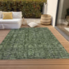 Piper Looms Chantille Damask ACN1145 Cactus Machine Washable Area Rug Outdoor Lifestyle Image Feature