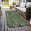 Piper Looms Chantille Damask ACN1145 Cactus Machine Washable Area Rug Runner Outdoor Lifestyle Image Feature