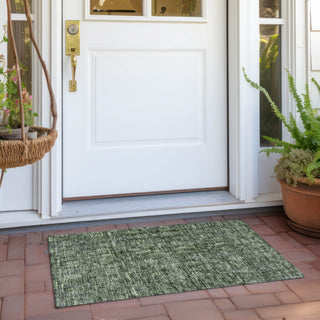 Piper Looms Chantille Damask ACN1145 Cactus Machine Washable Area Rug Scatter Outdoor Lifestyle Image Feature