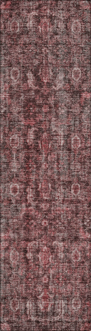 Piper Looms Chantille Damask ACN1145 Pink Machine Washable Area Rug Runner Main Image