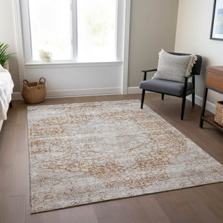 Piper Looms Chantille Global ACN1146 Copper Machine Washable Area Rug Lifestyle Image Feature