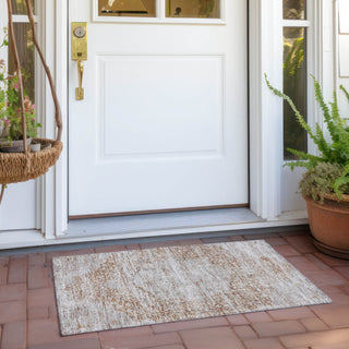 Piper Looms Chantille Global ACN1146 Copper Machine Washable Area Rug Scatter Outdoor Lifestyle Image Feature