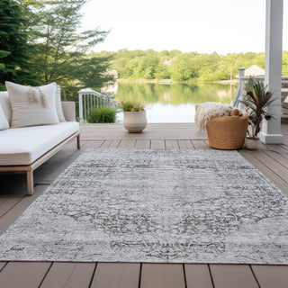 Piper Looms Chantille Global ACN1146 Gray Machine Washable Area Rug Outdoor Lifestyle Image Feature