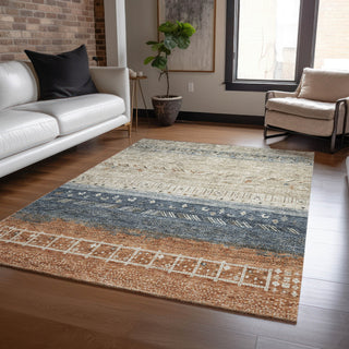 Piper Looms Chantille Global ACN1147 Brown Machine Washable Area Rug Lifestyle Image Feature