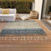 Piper Looms Chantille Global ACN1147 Brown Machine Washable Area Rug Outdoor Lifestyle Image Feature