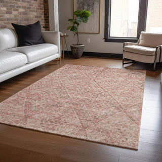 Piper Looms Chantille Moroccan ACN1148 Pink Machine Washable Area Rug Lifestyle Image Feature