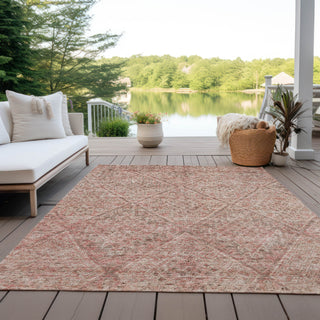 Piper Looms Chantille Moroccan ACN1148 Pink Machine Washable Area Rug Outdoor Lifestyle Image Feature