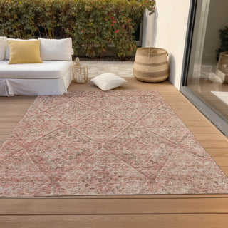 Piper Looms Chantille Moroccan ACN1148 Pink Machine Washable Area Rug Outdoor Lifestyle Image Feature