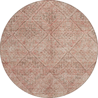 Piper Looms Chantille Moroccan ACN1148 Pink Machine Washable Area Rug Round Main Image