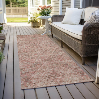 Piper Looms Chantille Moroccan ACN1148 Pink Machine Washable Area Rug Runner Outdoor Lifestyle Image Feature