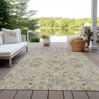 Piper Looms Chantille Moroccan ACN1149 Beige Machine Washable Area Rug Outdoor Lifestyle Image Feature