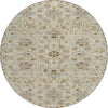 Piper Looms Chantille Moroccan ACN1149 Beige Machine Washable Area Rug Round Main Image