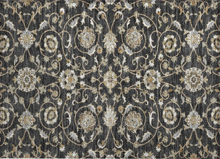 Piper Looms Chantille Moroccan ACN1149 Black Machine Washable Area Rug Scatter Main Image