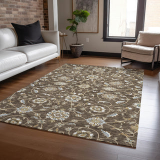 Piper Looms Chantille Moroccan ACN1149 Chocolate Machine Washable Area Rug Lifestyle Image Feature