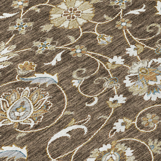 Piper Looms Chantille Moroccan ACN1149 Chocolate Machine Washable Area Rug Swatch Image