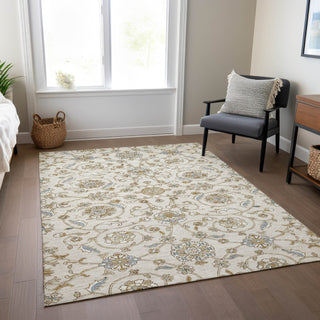 Piper Looms Chantille Moroccan ACN1149 Ivory Machine Washable Area Rug Lifestyle Image Feature