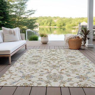 Piper Looms Chantille Moroccan ACN1149 Ivory Machine Washable Area Rug Outdoor Lifestyle Image Feature