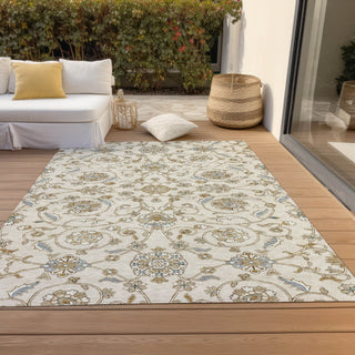 Piper Looms Chantille Moroccan ACN1149 Ivory Machine Washable Area Rug Outdoor Lifestyle Image Feature